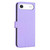 iPhone Air Four-leaf Embossed Leather Phone Case - Purple