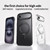 iPhone Air Frosted 360 Degree MagSafe Magnetic Holder Phone Case - Silver iPhone Air Frosted 360 Degree MagSafe Magnetic Holder Phone Case - Silver