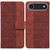 iPhone Air Geometric Embossed Leather Phone Case - Brown iPhone Air Geometric Embossed Leather Phone Case - Brown