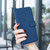 iPhone Air Geometric Pattern RFID Leather Phone Case - Blue