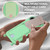 iPhone Air Integrated Card Bag Solid Color Liquid Silicone Phone Case Gen2 with Short Lanyard - Green