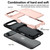 iPhone Air Kalebol Flip Card Wallet Holder Shockproof Phone Case - Red