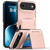 iPhone Air Kalebol Flip Card Wallet Holder Shockproof Phone Case - Rose Gold