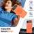 iPhone Air Kalebol Magnetic MagSafe Rotation Holder PC Phone Case - Orange