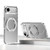 iPhone Air Kalebol Rotating Magnetic Holder MagSafe Phone Case - Transparent Silver iPhone Air Kalebol Rotating Magnetic Holder MagSafe Phone Case - Transparent Silver