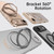 iPhone Air Kalebol Rotating Magnetic Holder MagSafe Phone Case - Transparent Silver