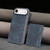 iPhone Air Kalebol Strong Magnetic MagSafe Tri-Fold Wallet Leather Phone Case - Blue