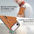 iPhone Air Kalebol Strong Magnetic MagSafe Tri-Fold Wallet Leather Phone Case - Brown