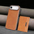 iPhone Air Kalebol Strong Magnetic MagSafe Tri-Fold Wallet Leather Phone Case - Brown