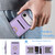 iPhone Air Kalebol Strong MagSafe Ring Magnetic Card Bag Holder Leather Phone Case - Purple