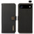 iPhone Air KHAZNEH Custer Genuine Leather RFID Phone Case - Black