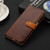 iPhone Air KHAZNEH Dual-color Cowhide Texture Flip Leather Phone Case - Brown