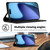 iPhone Air LC.IMEEKE Carbon Fiber Leather Phone Case - Horizontal Black