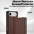 iPhone Air LC.IMEEKE L1 Series Frosted Fine Texture PU Phone Case - Brown iPhone Air LC.IMEEKE L1 Series Frosted Fine Texture PU Phone Case - Brown