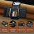 iPhone Air LC.IMEEKE L5 Series Detachable RFID Card Bag Magsafe Phone Case - Black