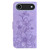 iPhone Air Lily Embossed Leather Phone Case - Purple iPhone Air Lily Embossed Leather Phone Case - Purple
