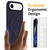 iPhone Air Liquid Silicone MagSafe Magnetic Phone Case with Ring Holder - Midnight Blue