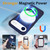 iPhone Air Liquid Silicone MagSafe Magnetic Phone Case with Ring Holder - Midnight Blue