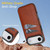 iPhone Air Litchi Leather Skin Card Slots Phone Case - Brown
