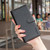 iPhone Air Litchi Texture RFID Anti-theft Leather Phone Case - Black