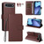 iPhone Air Litchi Texture RFID Blocking 3-Card Wallet Leather Phone Case - Brown