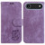 iPhone Air Little Tiger Embossed Leather Phone Case - Purple