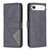 iPhone Air Magnetic Buckle Rhombus Texture Leather Phone Case - Black iPhone Air Magnetic Buckle Rhombus Texture Leather Phone Case - Black