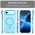 iPhone Air MagSafe Frosted Translucent TPU + PC Full Coverage Phone Case - Blue