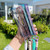 iPhone Air MagSafe Magnetic Clear Phone Case with Wrist Strap - Black
