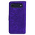 iPhone Air Mandala Embossed Dual-Fold Calf Leather Phone Case - Purple