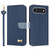 iPhone Air Metal Bow Leather Phone Case with Hand Strap - Dark Blue