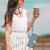 iPhone Air Metal Bow Leather Phone Case with Hand Strap - Light Blue