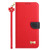 iPhone Air Metal Bow Leather Phone Case with Hand Strap - Red