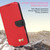 iPhone Air Metal Bow Leather Phone Case with Hand Strap - Red