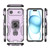 iPhone Air Metal Kickstand TPU Hybrid PC Phone Case - Purple iPhone Air Metal Kickstand TPU Hybrid PC Phone Case - Purple