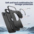 iPhone Air Metal Rotation Holder MagSafe TPU Hybrid PC Phone Case - Black