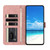 iPhone Air Moonlit Butterfly Dance Pattern Embossed Leather Phone Case - Pink