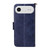 iPhone Air Multi-card Slots Crossbody Cowhide Leather Phone Case - Blue iPhone Air Multi-card Slots Crossbody Cowhide Leather Phone Case - Blue