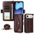 iPhone Air Multi-card Slots Crossbody Cowhide Leather Phone Case - Brown iPhone Air Multi-card Slots Crossbody Cowhide Leather Phone Case - Brown