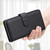 iPhone Air Multi-Function Wallet 10 Card Slots Leather Phone Case - Black