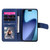 iPhone Air Multi-Function Wallet 10 Card Slots Leather Phone Case - Dark Blue