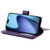 iPhone Air Multi-Function Wallet 10 Card Slots Leather Phone Case - Violet