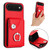 iPhone Air Organ Card Bag Ring Holder Phone Case - Red iPhone Air Organ Card Bag Ring Holder Phone Case - Red