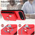 iPhone Air Organ Card Bag Ring Holder Phone Case - Red iPhone Air Organ Card Bag Ring Holder Phone Case - Red