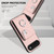 iPhone Air Organ Card Bag Ring Holder Phone Case with Long Lanyard - Pink