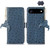 iPhone Air Ostrich Pattern Genuine Leather RFID Phone Case - Blue