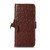 iPhone Air Ostrich Pattern Genuine Leather RFID Phone Case - Coffee