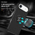 iPhone Air PC + TPU Magnetic Phone Case with Invisible Ring Holder - Black