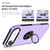 iPhone Air PC + TPU Magnetic Phone Case with Invisible Ring Holder - Purple iPhone Air PC + TPU Magnetic Phone Case with Invisible Ring Holder - Purple