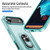 iPhone Air Pioneer Armor Heavy Duty PC + TPU Phone Case with Holder - Green iPhone Air Pioneer Armor Heavy Duty PC + TPU Phone Case with Holder - Green